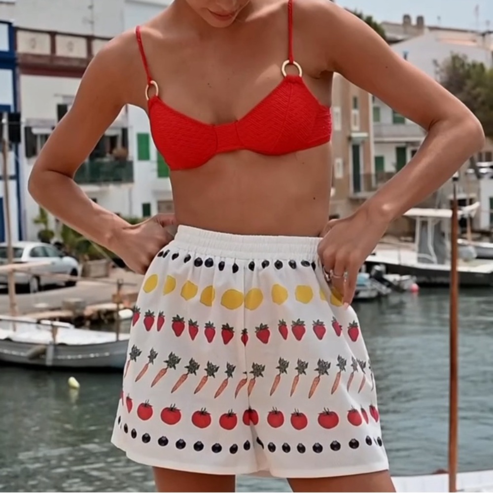 YLLW THE LABEL Market Linen Shorts - Picture 2 of 14